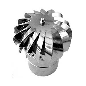 CAPPELLO GIREV.STUFA MM.200 INOX