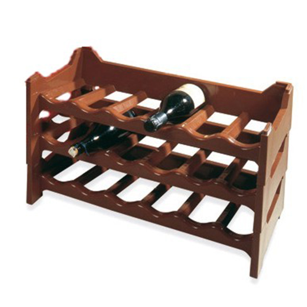 CANTINETTA P/BOTTIGLIE MARRONE PLASTIME