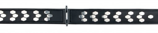 COLLARE CUOIO CON BORCHIE CM.70