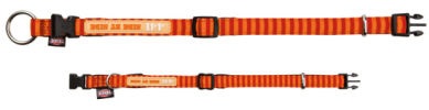 COLLARE IMPRESSION ARANCIO CM.22-35 MM.10