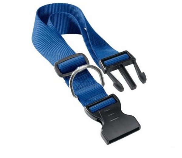 COLLARE NYLON BLU CM.50