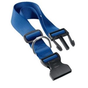 COLLARE NYLON BLU CM.37 MM.15
