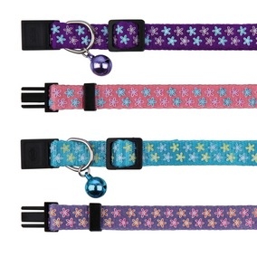 COLLARE PER GATTO CON CAMPANELLA NYLON