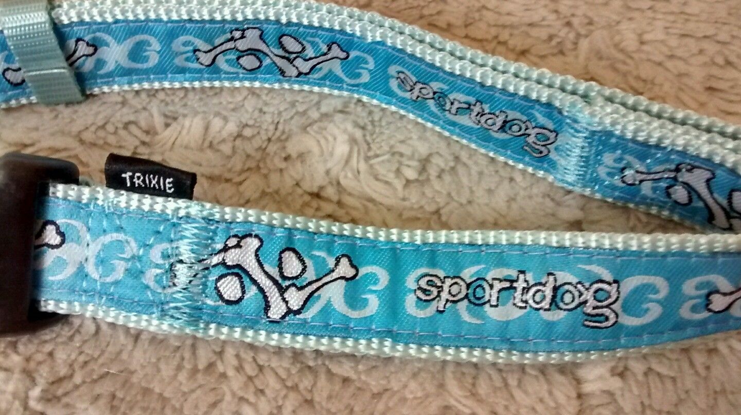 COLLARE POP ART AZZURRO CM.30-45 MM.15