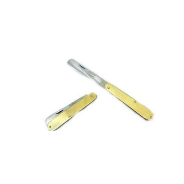 COLTELLO RASOLINO M/OTTONE CM.17