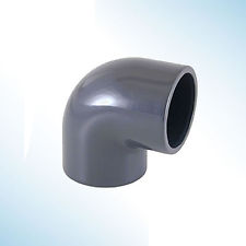 CURVA APERTA PVC GRIGIO MM.90