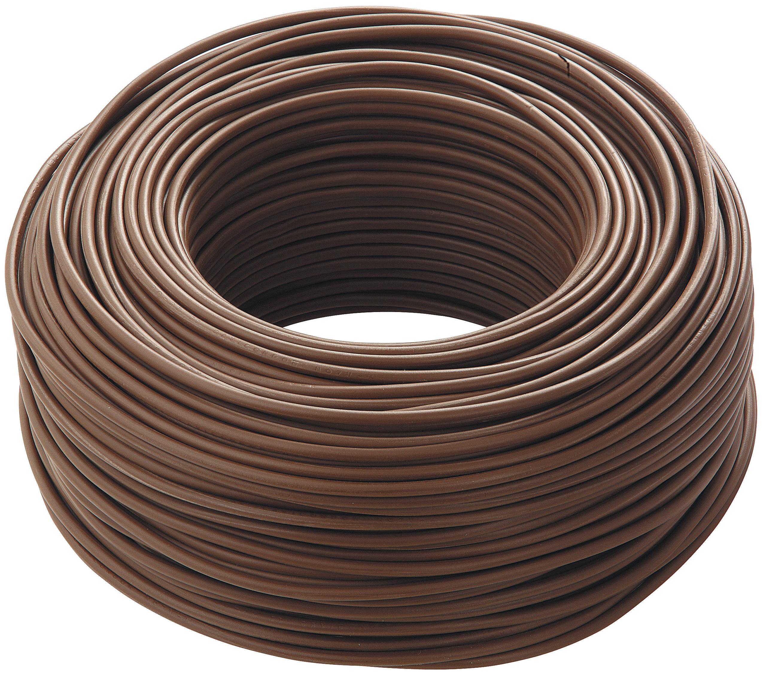 FILO UNIPOLARE MM.2,5 MARRONE
