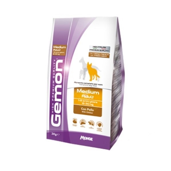 GEMON ADULT MEDIUM POLLO KG.3