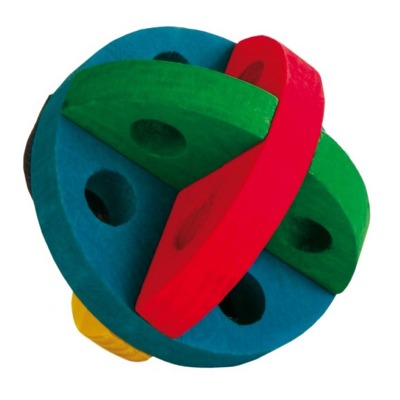 GIOCO PER CONIGLIO PALLA LEGNO CM.8