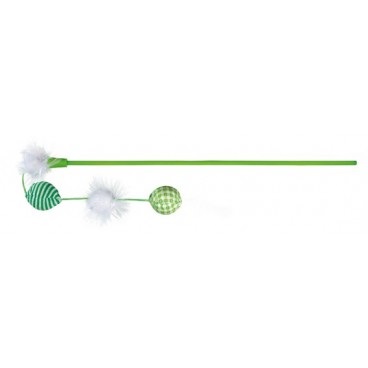 GIOCO PER GATTO CANNA PESCA CON PALLINA