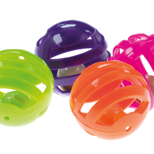 GIOCO PER GATTO PALLINE PLASTICA CM.4 PZ.4