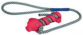 GIOCO PER CANE MAIALE CON CORDA FOSFORESCENTE