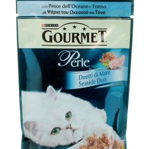 GOURMET PERLE DUETTI PESCE DELL'OCEANO-TONNO GR.85