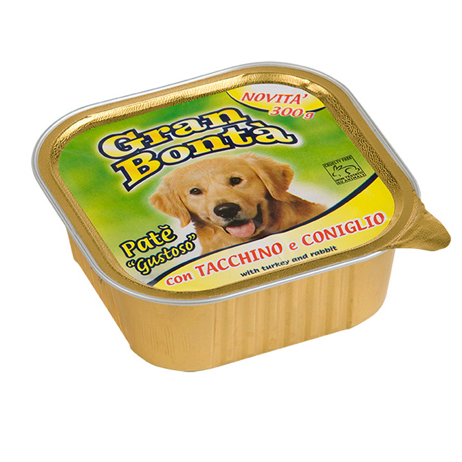 GRAN BONTA' CANI PATE' TACCHINO-CONIGLIO GR.300