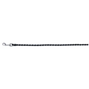 GUINZAGLIO CAVO MT.1 MM.12 NERO/ARGENTO