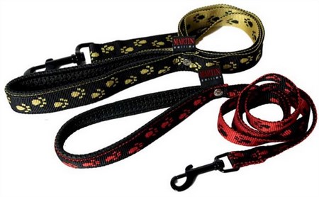 GUINZAGLIO CON ZAMPE NYLON MM.120X15