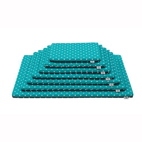 MATERASSINO MARTE CM.55X90X4H POIS AZZURRO/BLU