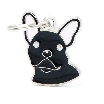 MEDAGLIETTA BLACK FRENCH BULLDOG