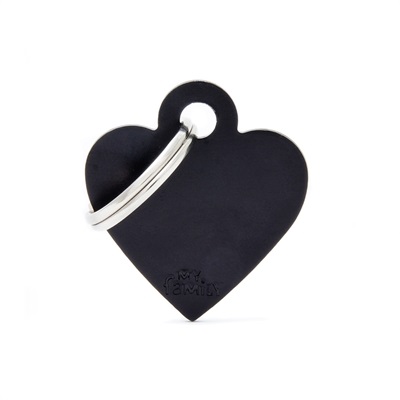 MEDAGLIETTA BLACK SMALLHEART MFB35