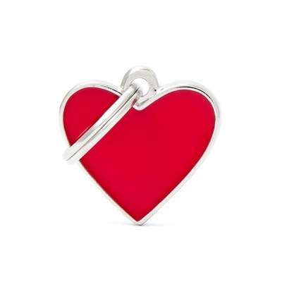 MEDAGLIETTA RED SMALL HEART BH20