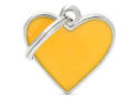 MEDAGLIETTA YELLOW SMALL HEART BH17