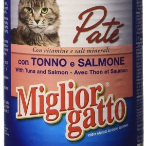 MIGLIOR GATTO PATE' TONNO E SALMONE GR.400