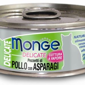 MONGE DELICATE GR.80 POLLO/ASPARAGI