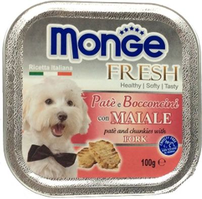 MONGE FRESH CANE MAIALE GR.100