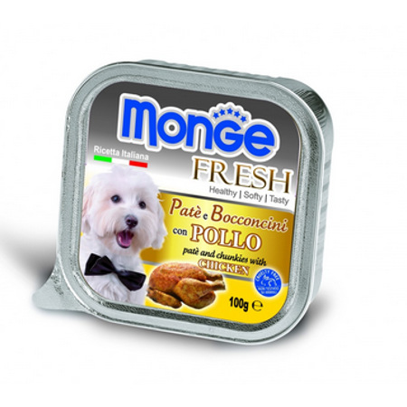 MONGE FRESH CANE POLLO GR.100