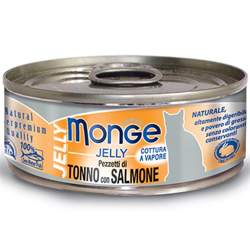 MONGE JELLY TONNO SALMONE GR.80