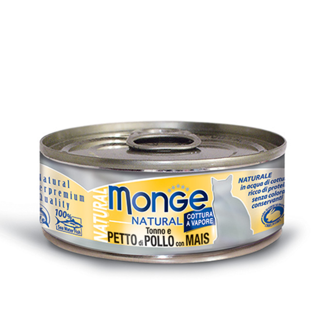 MONGE NATURAL POLLO E MAIS GR.80