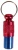 PORTAINDIRIZZO COLLARE METALLO BLU/ROSSO
