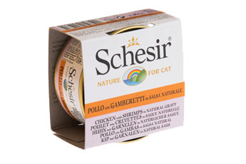 SCHESIR NATURE CAT GR.70 POLLO/GAMBERETTI SALSA NATURALE