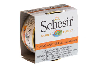SCHESIR NATURE CAT GR.70 TONNO/SPIGOLA SALSA NATURALE