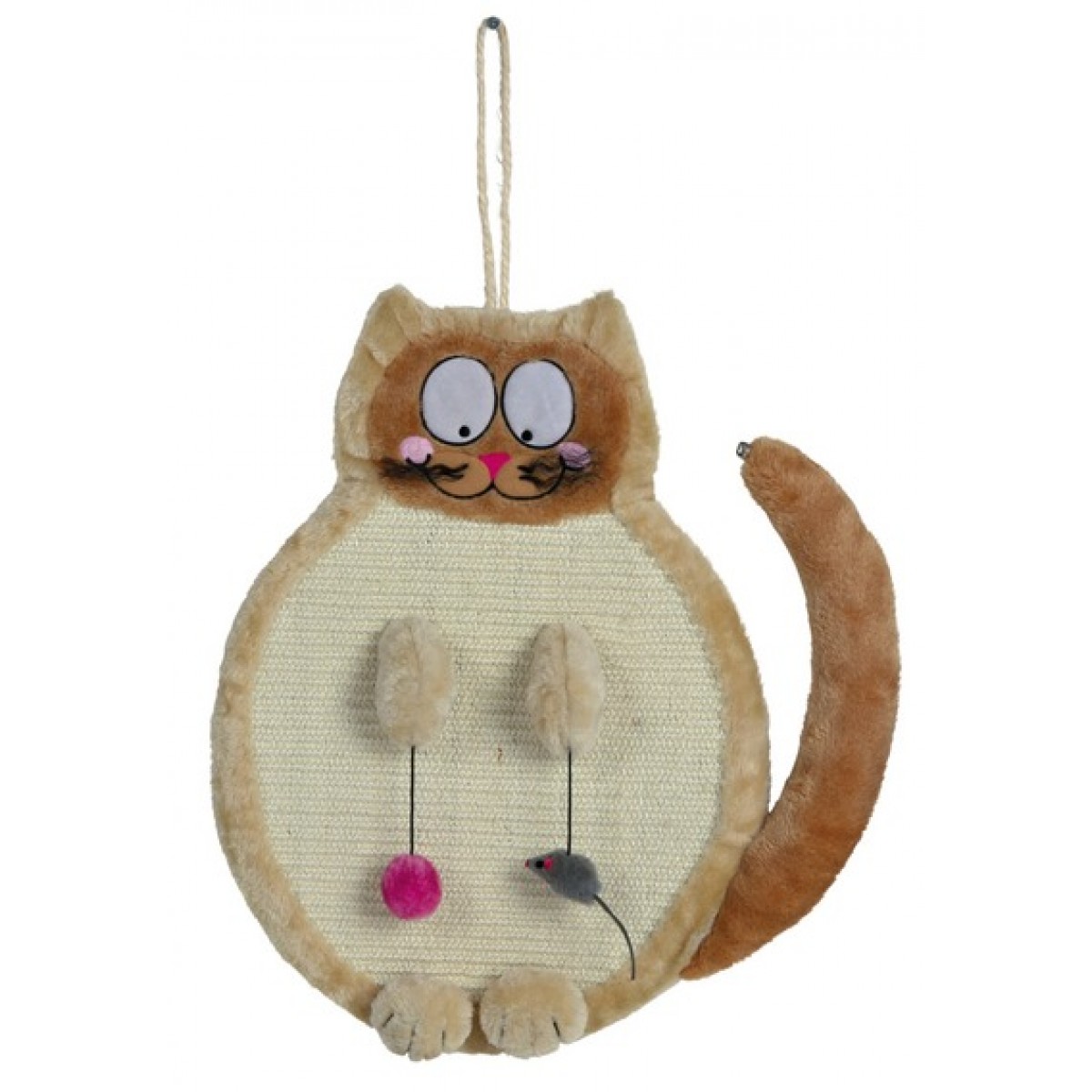 TIRAGRAFFI P/GATTI CM.36X50 BEIGE TAPPETINO