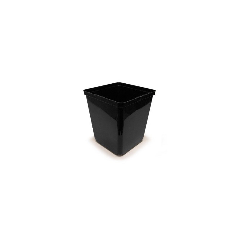VASO QUADRO 7X7X8 NERO VIVAIO