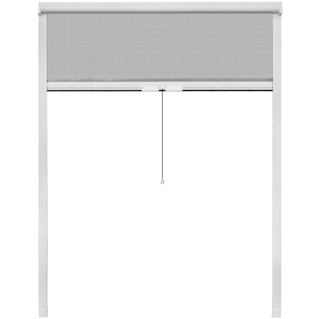 ZANZARIERA BIANCA AVVOLGIBILE VERTICALE 140X170 CM.
