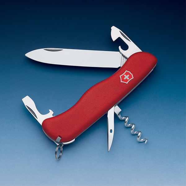 COLTELLO VICTORINOX 8 USI C/BLOCCO LAMA GRIGIO