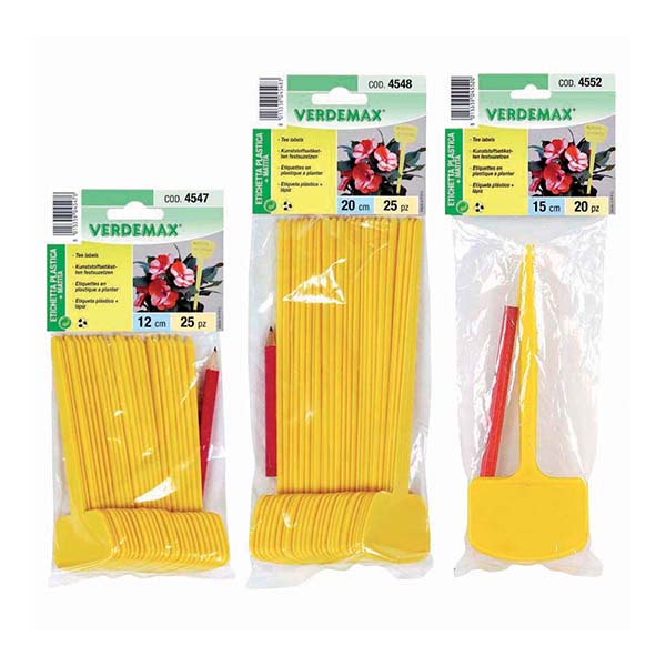 ETICHETTA PLASTICA C/MATITA PZ.10