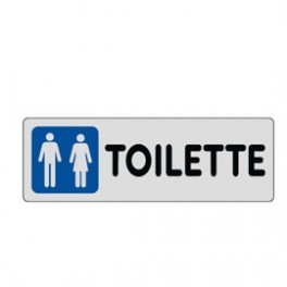 TARGA ADESIVA TOILETTE