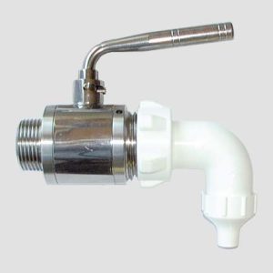 VALVOLA USO ENOLOGICO C/COLLO CURVO MM.30